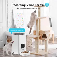 6L Automatic Pet Feeder With  Tuya App Control 2way Audio Cat Dog Dry Food Dispenser Wifi Smart Pet Feeder With 2