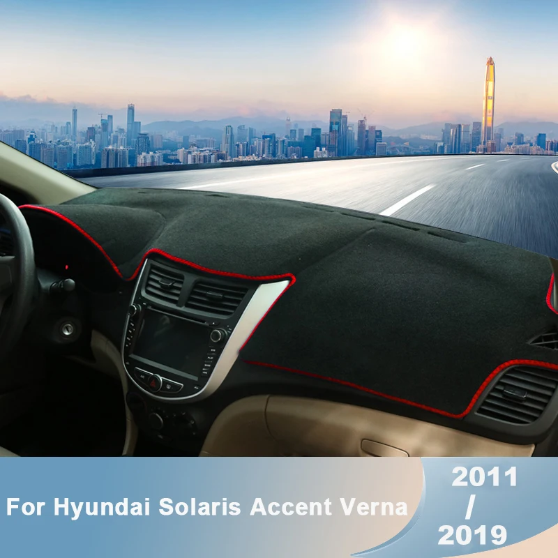 

Защита приборной панели для Hyundai Solaris Accent Verna 2011-2015 2016 2017 2018 2019