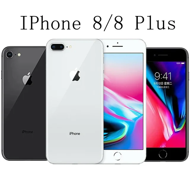 Unlocked Original Apple iPhone 8 8P 8 Plus Mobile 2/3GB RAM 64GB/256GB Smartphone 12MP 4.7“/5.5” iOS Touch ID 4G LTE Smart Phone