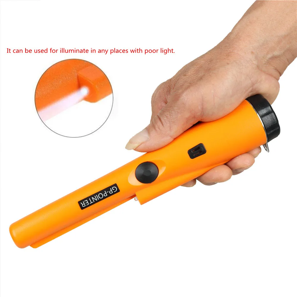 Portable Waterproof Metal Detector GP-Pointer Handheld Gold Detector Tools Audio And Vibration Alarm Security Scanner Device