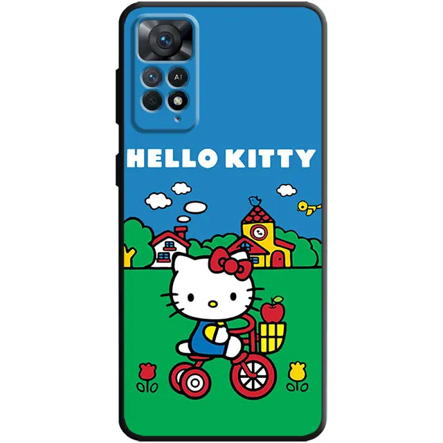 thumbnail image 1 of Funda de teléfono con dibujos animados de Hello Kitty para Redmi 10C, 10, 9, 9A, 12C, 9C, K40, K50, Gaming Note 11, 10, 9, 9S, 8, 9T, 8T, 7, 12 Pro, 1 of 5
