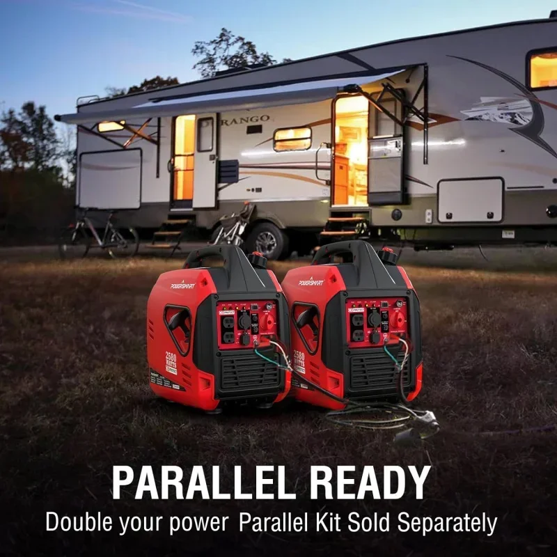 2580W Gas-Powered Ultralight Portable Inverter Generator with CO Protect, USB Ports & Parallel Ready, CARB Compliant Versio
