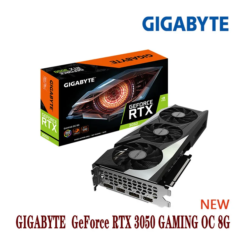 GIGABYTE GeForce RTX 3050 GAMING OC 8G Support AMD Intel Desktop CPU LHR NEW |