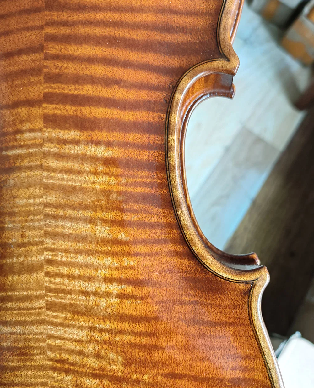 Antonio Stradivarius 1714 Soil Copy Professional Violin 4/4 Size #3742 Master European Spruce Handmade Oil Varnish
