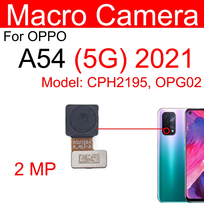 For OPPO A54 5G Rear Front Camera Primary Back Main Front Selfie