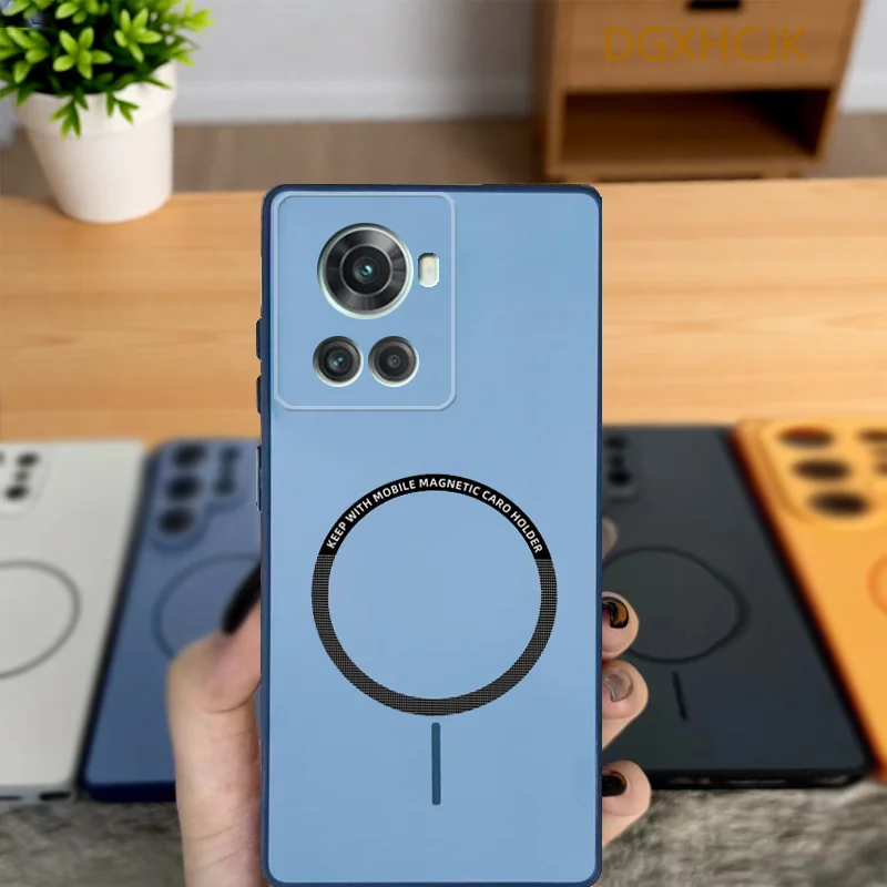 Magnetic Hard Silicone Phone Case with Color Options