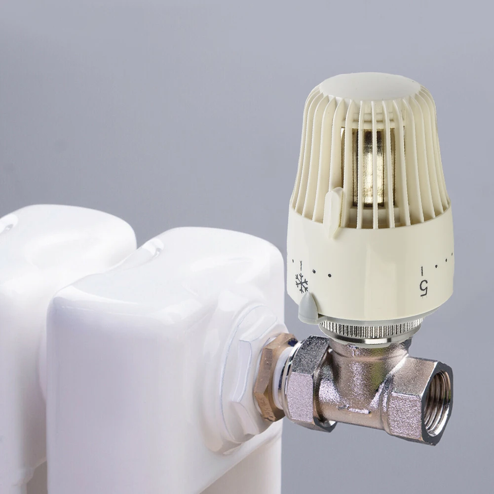 2pcs Radiator Thermostatic Head Brass Heater Control Thermostat