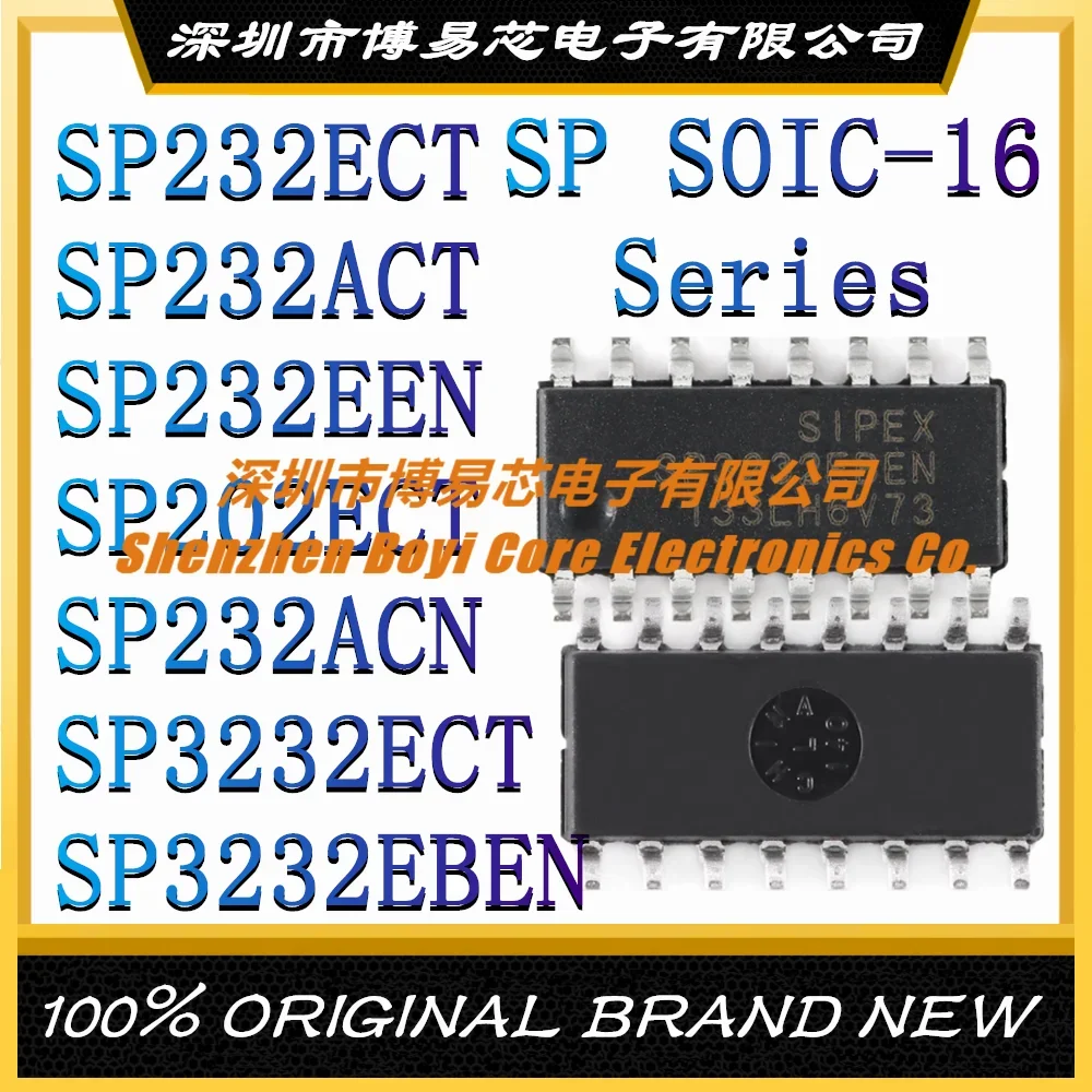 

SP232ECT SP232ACT SP232EEN SP202ECT SP232ACN SP3232ECT SP3232EBEN ECT-L/TR ACN New original genuine transceiver chip IC SOIC-16