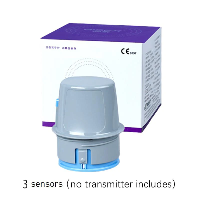 3 шт., только датчик Aidex, глюкометр CGMS, монитор непрерывного уровня глюкозы, тестирование диабета без проколов, многоязычные тестеры сахара