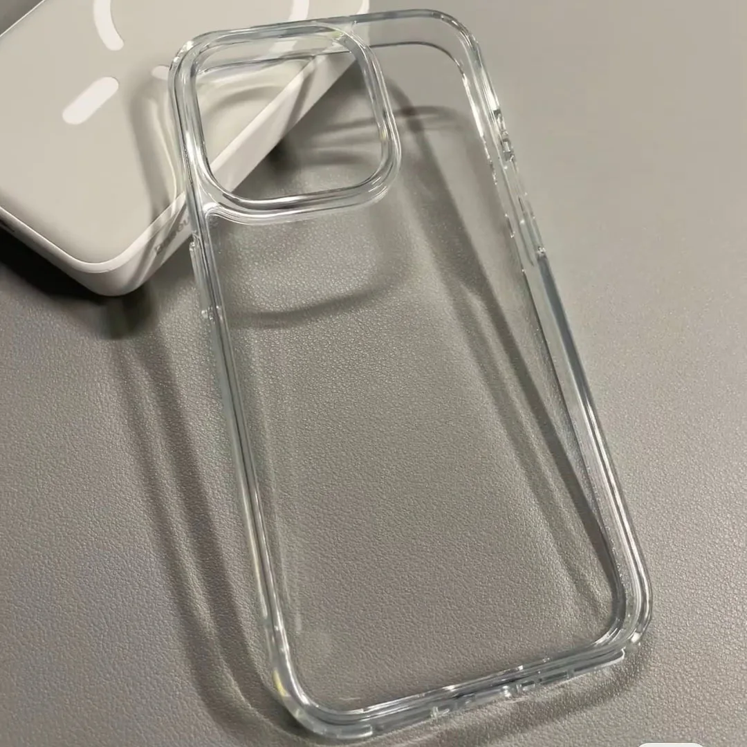 Premium Transparent Shockproof Phone Case with Clear Bumper Design