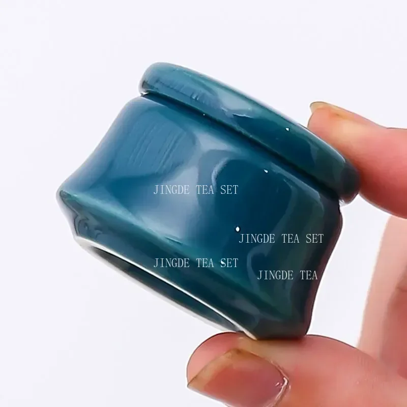 Creativity Ceramics Tea Caddy Tieguanyin Storage Tank Portable Travel Tea Box Sealed Coffee Powder Tea Jar Spice Organizer
