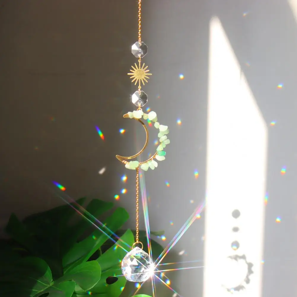 1 pièce Attrape-soleil Lune Design & Artificiel Cristal Décoratif Pendentif, Mode en ligne