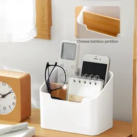 Органайзер для пульта дистанционного управления, держатель для пульта дистанционного управления для телевизора, многоцелевой настольный ящик для хранения, органайзер для спальни, гостиной, практичная коробка — изображение 6