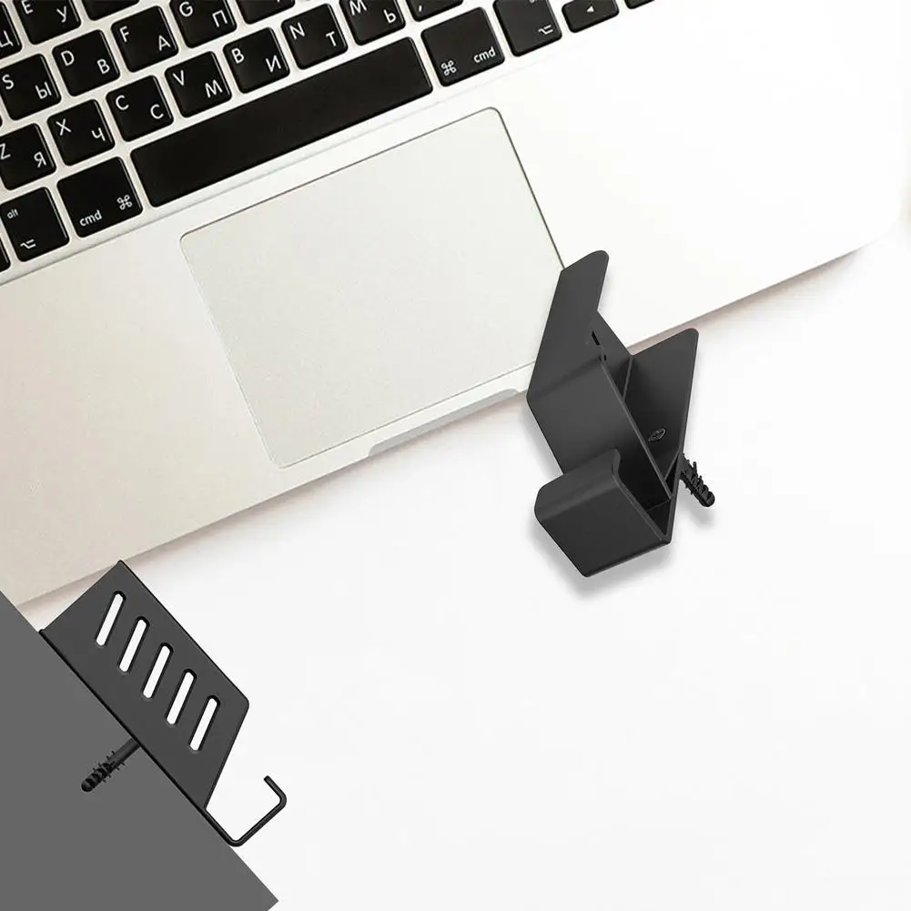 Uchwyt ścienny solidna stylowa półka oszczędność miejsca przechowywanie organizator uchwyt stojak na Router wi-fi Laptop
