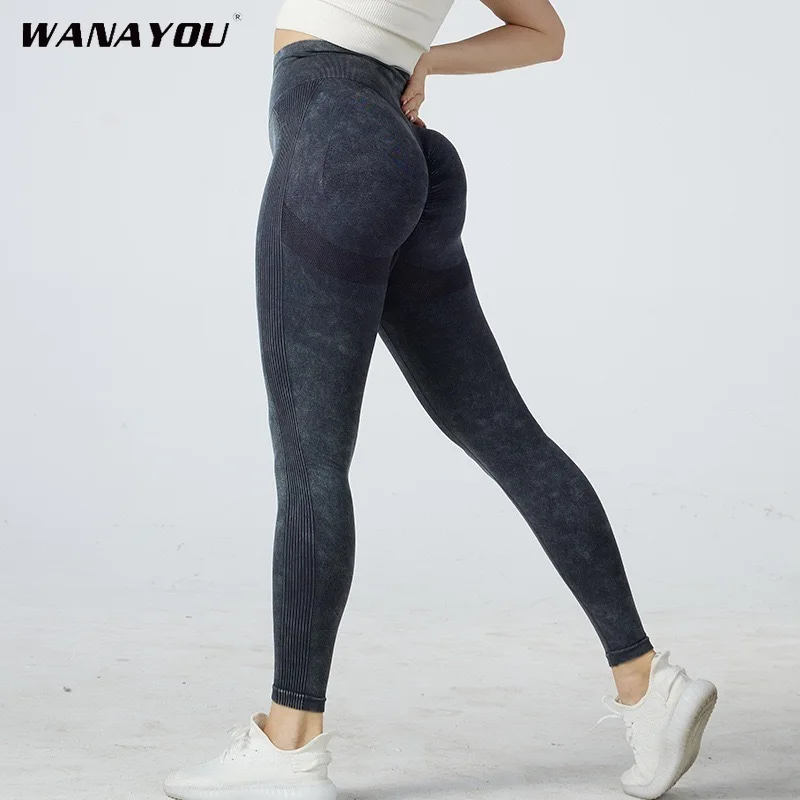 

WANAYOU Yoga Pants High Waisted Gym Leggings Sport Women Fitness Seamless Female Legging Tummy Control Running Training Tights