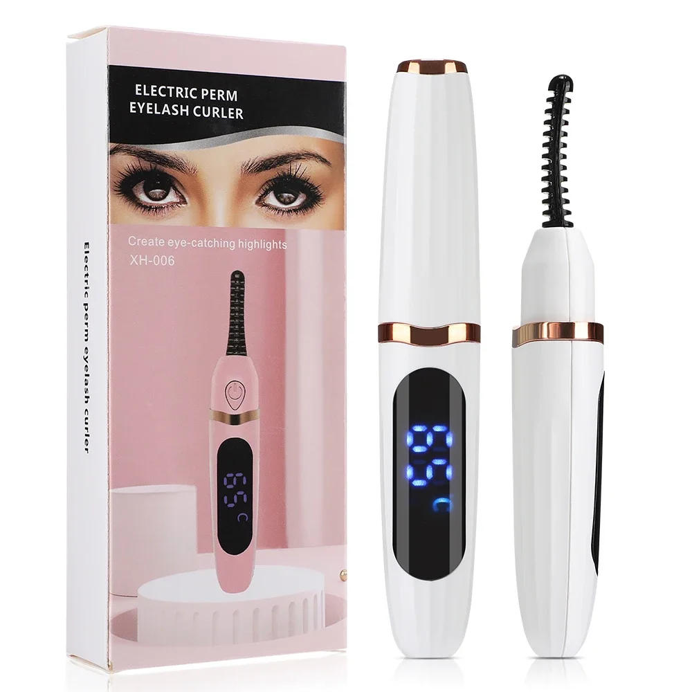 Eyelash Curler Electric Portable Eyelash Curling Device Quick Natural Long Lasting Make up Tool