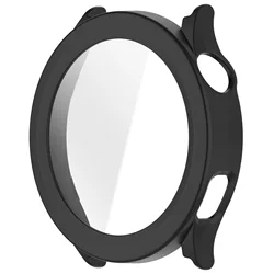 Enhanced Protective Case with Tempered Glass for Smartwatches - Anti - Scratch Cover for Premium Protection Against Wear and Tear (MatteB)