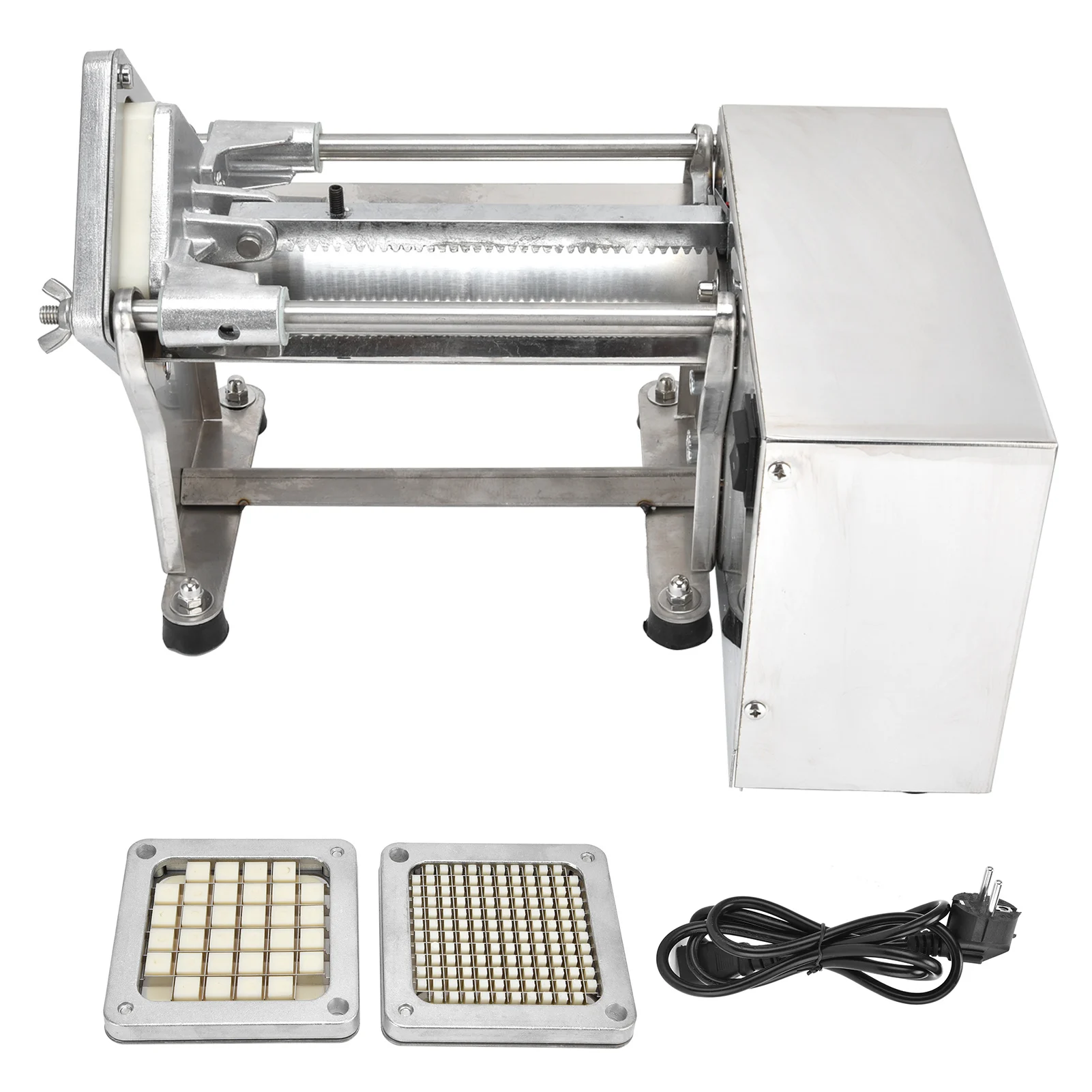 French Fries Machine Potato Cutting Machine One‑key Countertop Three Kinds Blades Electric for Slicing for Vegetable