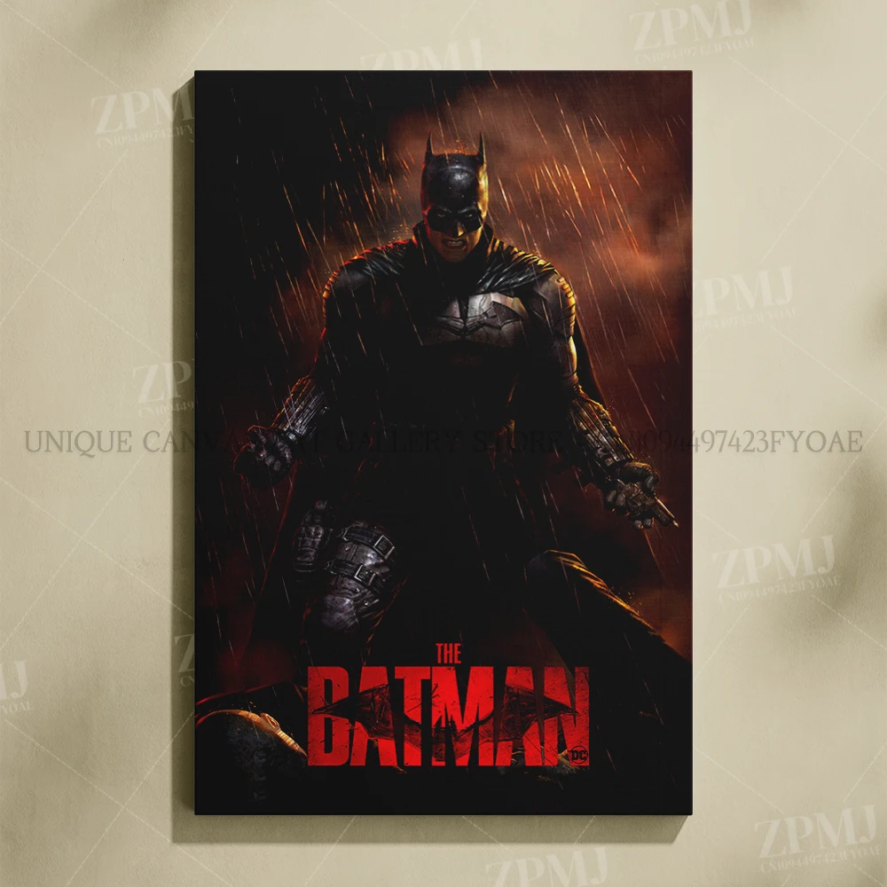Justice League Superhero Batman Wall Art - Canvas Home Decor Poster Prints