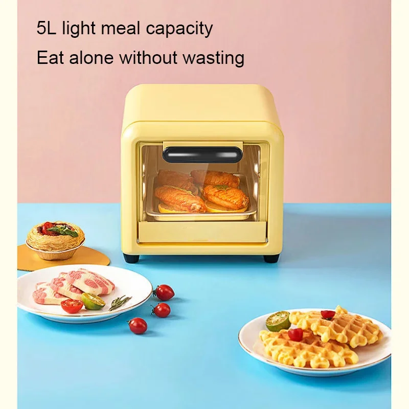 Electric Oven 220V 300W 5L Multifunction Mini Electric Pizza Crepe Bakery Roast Oven Grill Breakfast Machine Cookies Cake Bread Maker