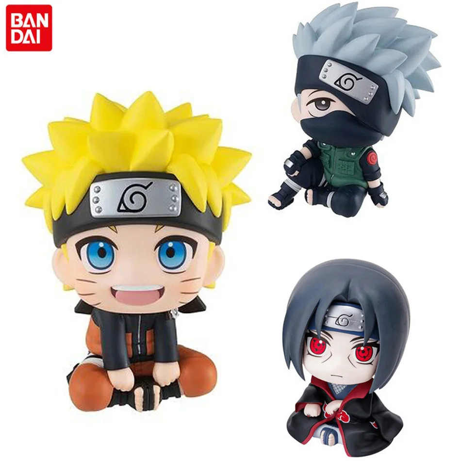 

9.5cm Anime Figure Uzumaki Naruto Kakashi Uchiha Sasuke Itachi Kawaii Toy Q Figural Car Decoration PVC Model Gift