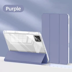 Transparent TPU Protective Cover for Xiaomi Pad - 11 to 11.2 Inch (Purple)
