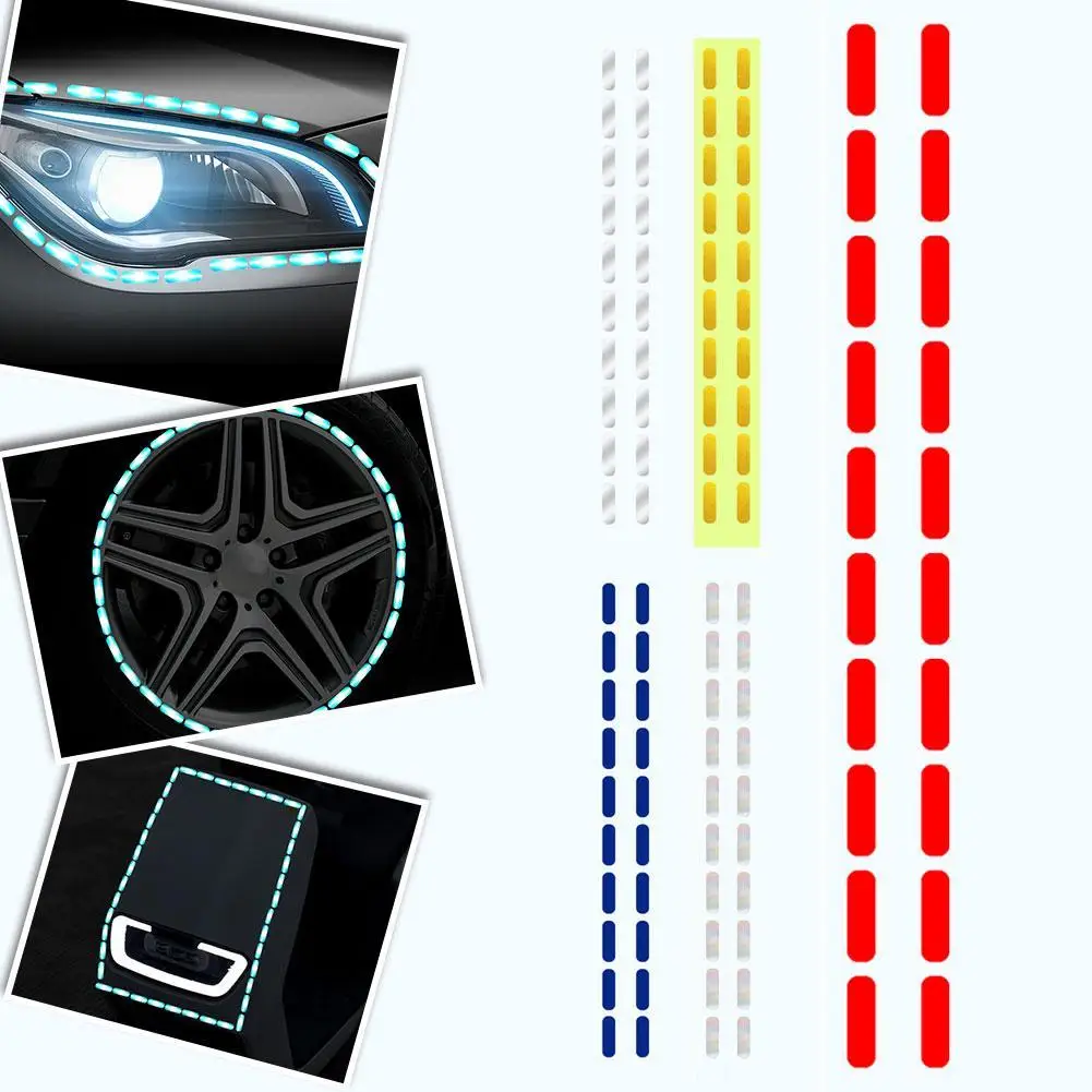 

Car DIY Line Reflective Stickers Auto Motorcycles Wheel Decorative Reflective Strip Tape Night Safty Warning Decals Accessories