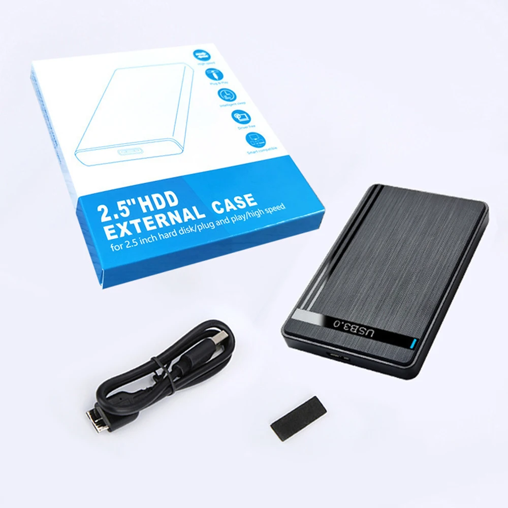 External Hard Drive Case 2.5" SATA To USB3.0 For SSD HDD