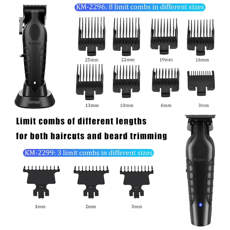 Kemei KM-2296 KM-2299 KM-Hair Clipper Kit Men's Electric Shaver Hair Trimmer Machine Professional Cutting Machine hair clipper electric shaver hair trimmer