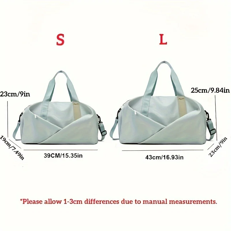 Large Capacity Gym Bag Women Travel Handbag Sports Dry Wet Pocket Swimming Tote Shoulder Weekend Fitness Duffle Yoga Shoes Bags 6