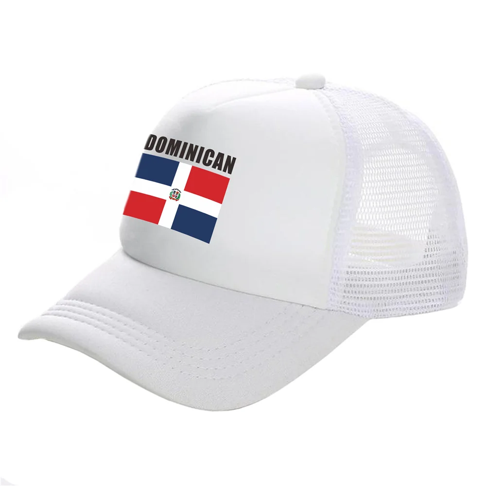 Dominikanische Republik Flagge Trucker Caps Männer Lustige Dominikanische Hut Baseball Kappe Kühlen Sommer Unisex Mesh Net Caps – Detail 9