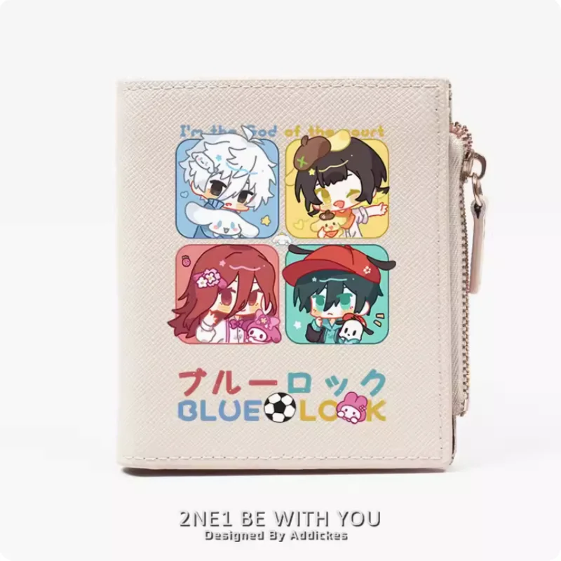 Anime Chigiri Hyoma Blue Lock Zipper Fashion Wallets PU Purse Card Holder Money Bag Gift B1422 Cosplay