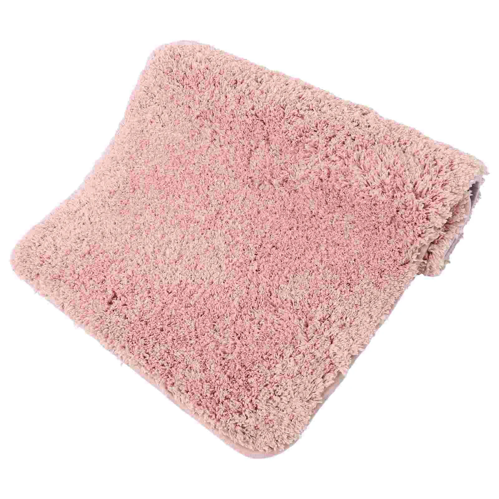 

Bathroom Mat Fluffy Absorbent Floor Washable Water Absorption Pad Rugs For Soft Shower