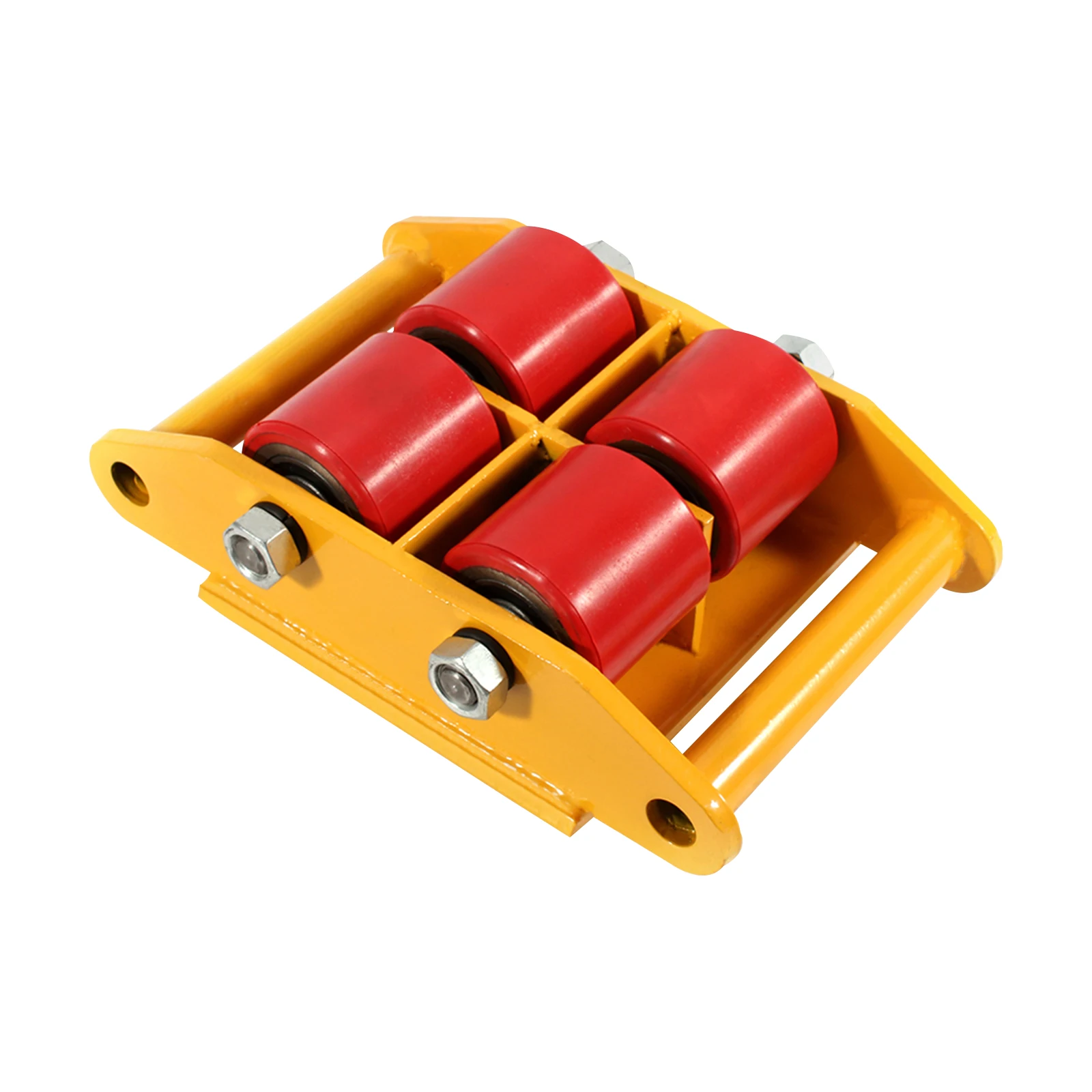 6T Heavy Duty Machinery Mover 360° Rotation Cap Cargo Trolley Machine Transport Roller Cart Industrial Dolly Skate Handling Tool