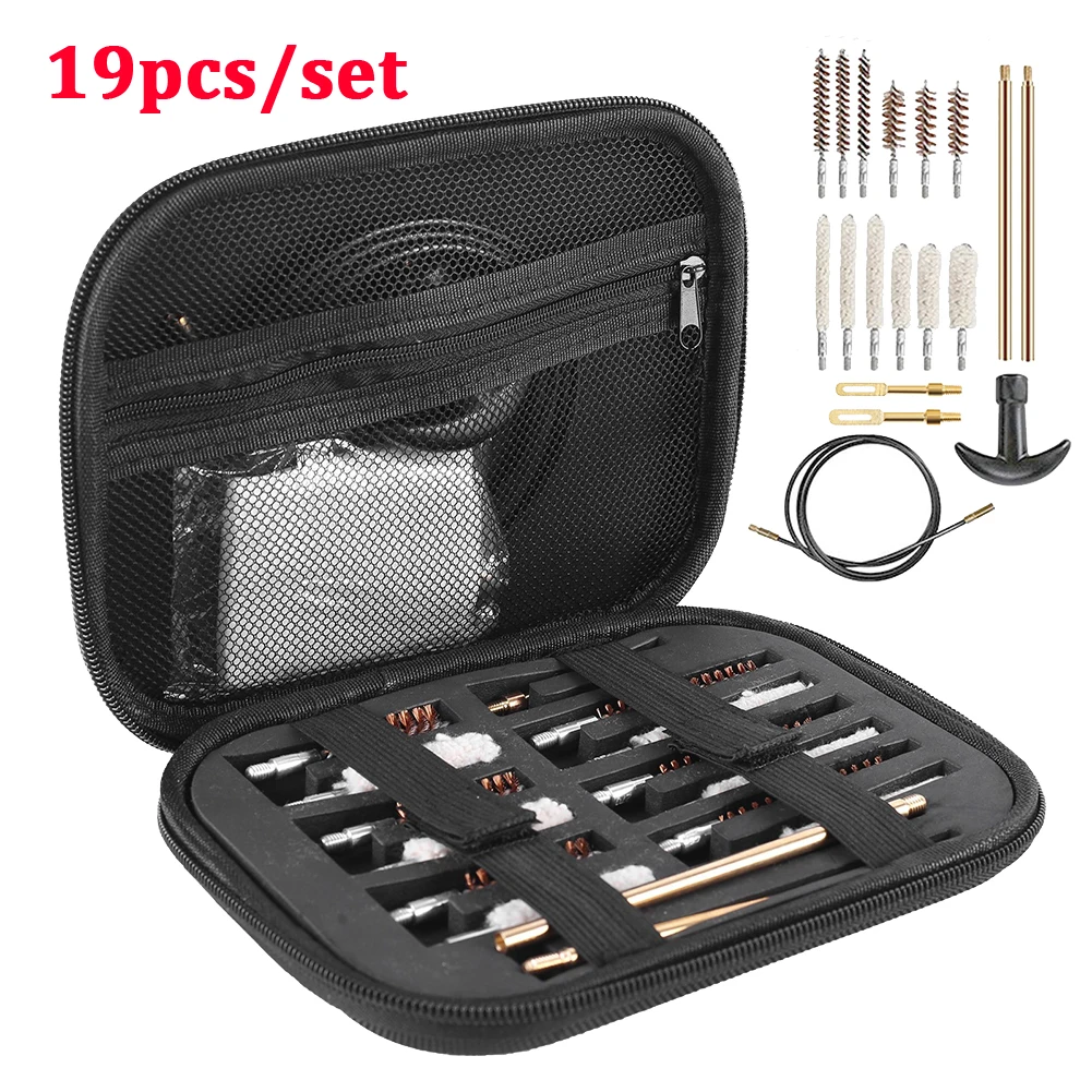 19pcs/set Tactical Gun Cleaning Kit 1