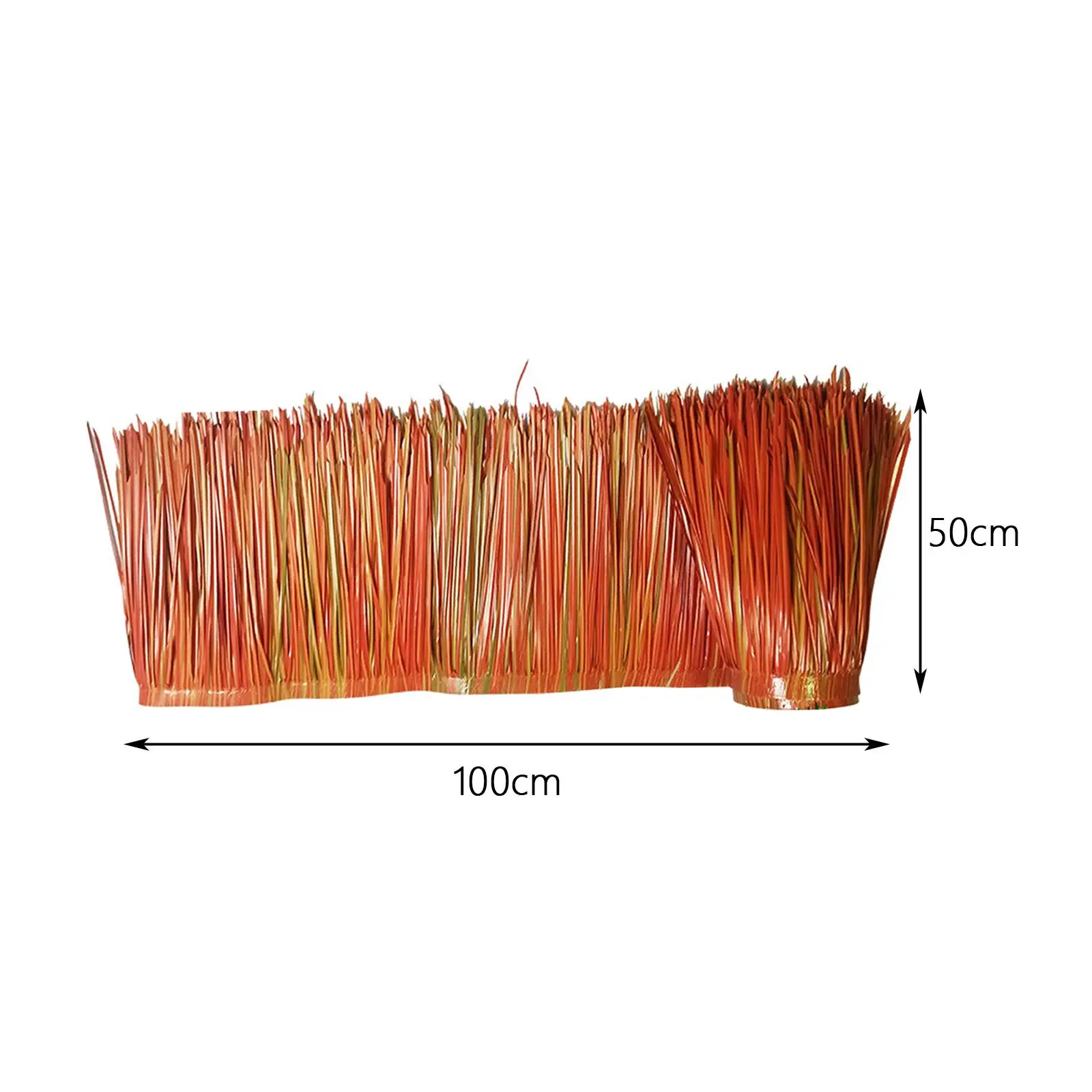 DIY Artificial Palm Thatch Roll Artificial Thatch Roofing 100x50cm for Indoor or Outdoor Occasions Convenient Assemble Reusable