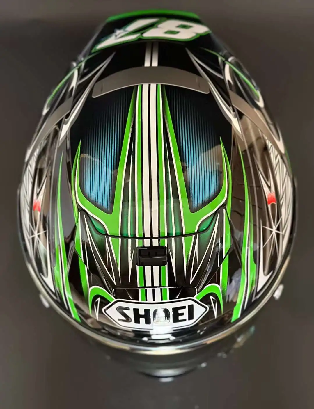 フルフェイスオートバイヘルメットshoei X14 YANAGAWA5 グリーン