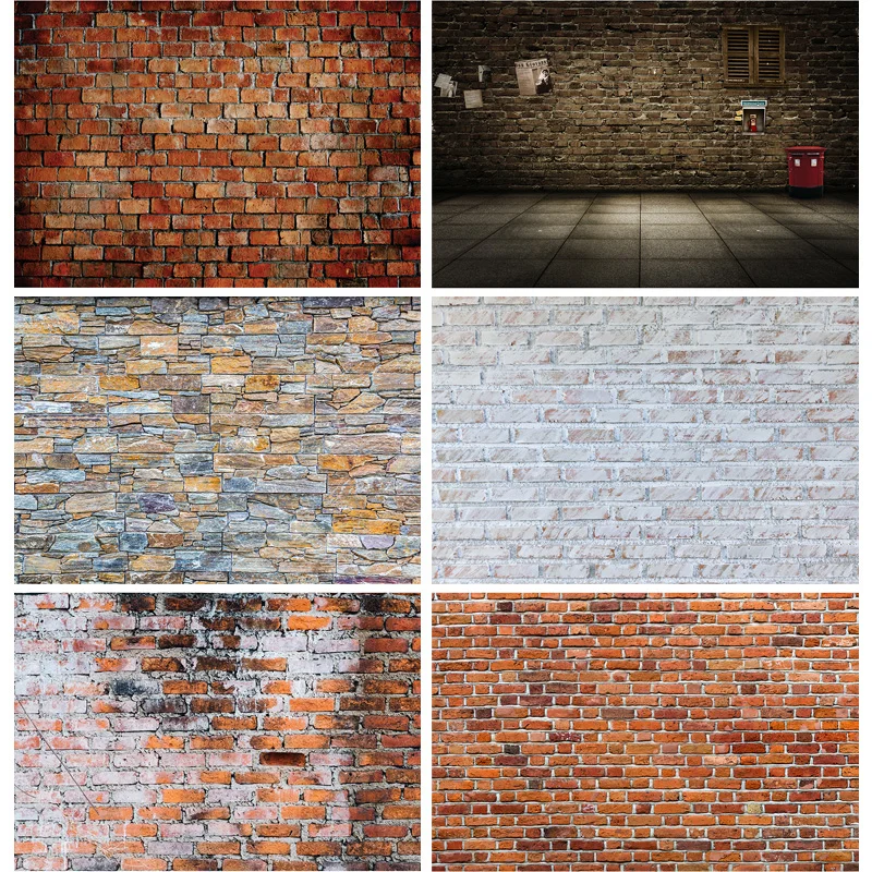 

Vinyl Custom Durable Vintage Brick Wall Theme Photography Backdrops portrait Photo Background Studio Prop 21919 NNL-01