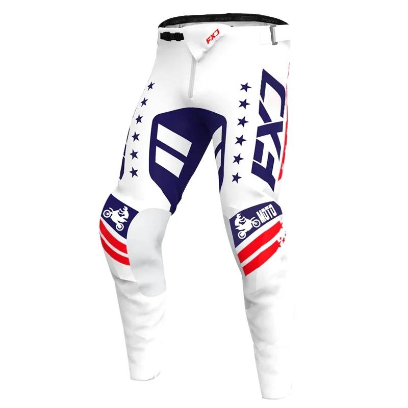 

Брюки FXJ Flexair MTB whit для мужчин, мотоциклетные штаны для мотокросса, внедорожный велосипед для трюков, DH UTV, эндуро, горные гонки