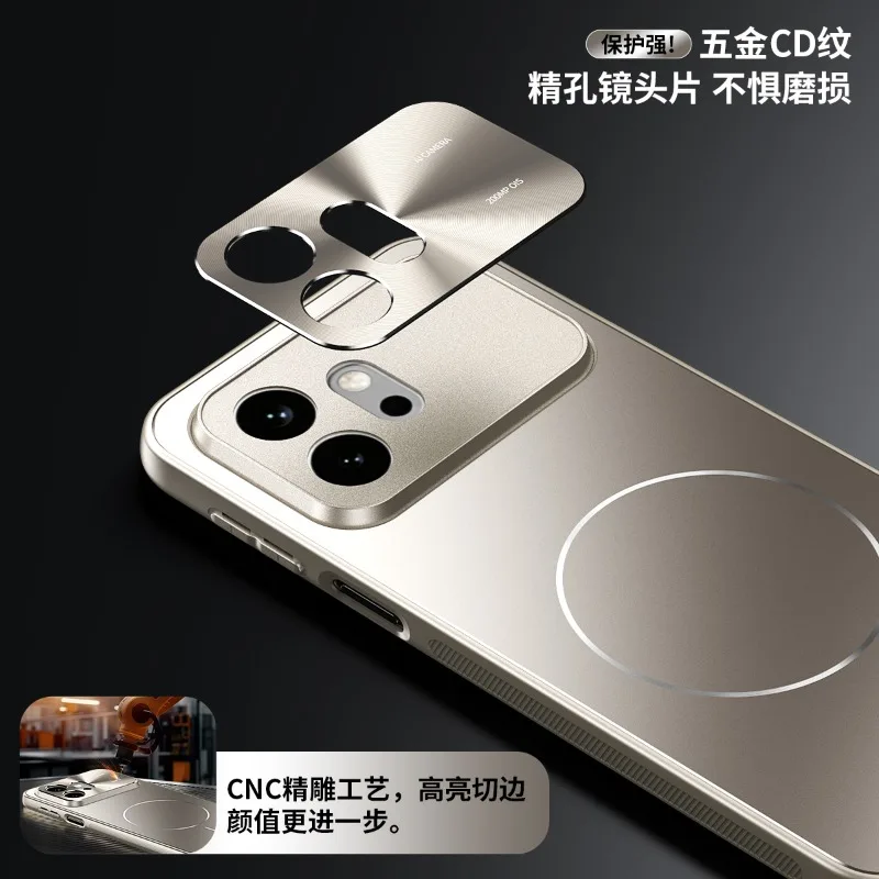 MagSafe Plating Matte Shockproof Hard PC Case with Magnetic Wireless Charging Compatibility