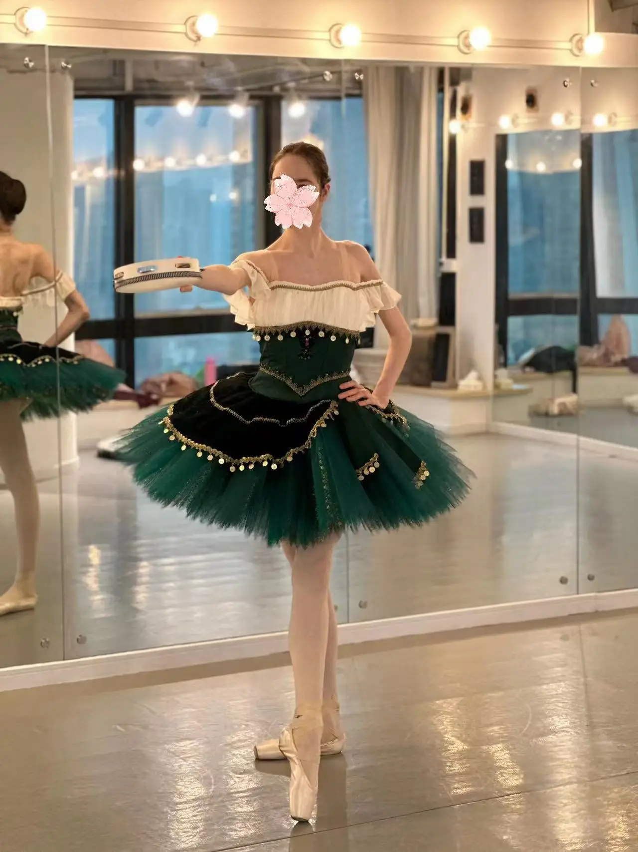 2024 New Esmeralda Variations Pakita Green Ballet performance tutu