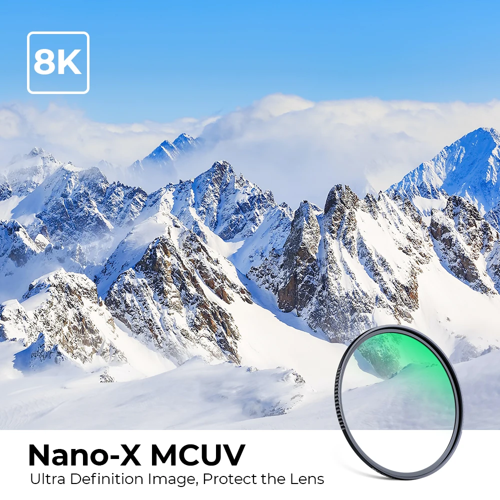 K&F Concept 112mm MCUV Protection Filter with 28 Multi-Layer Coatings HD Ultra-Slim Camera UV Lens Filter Nano X Series for DSLR 2