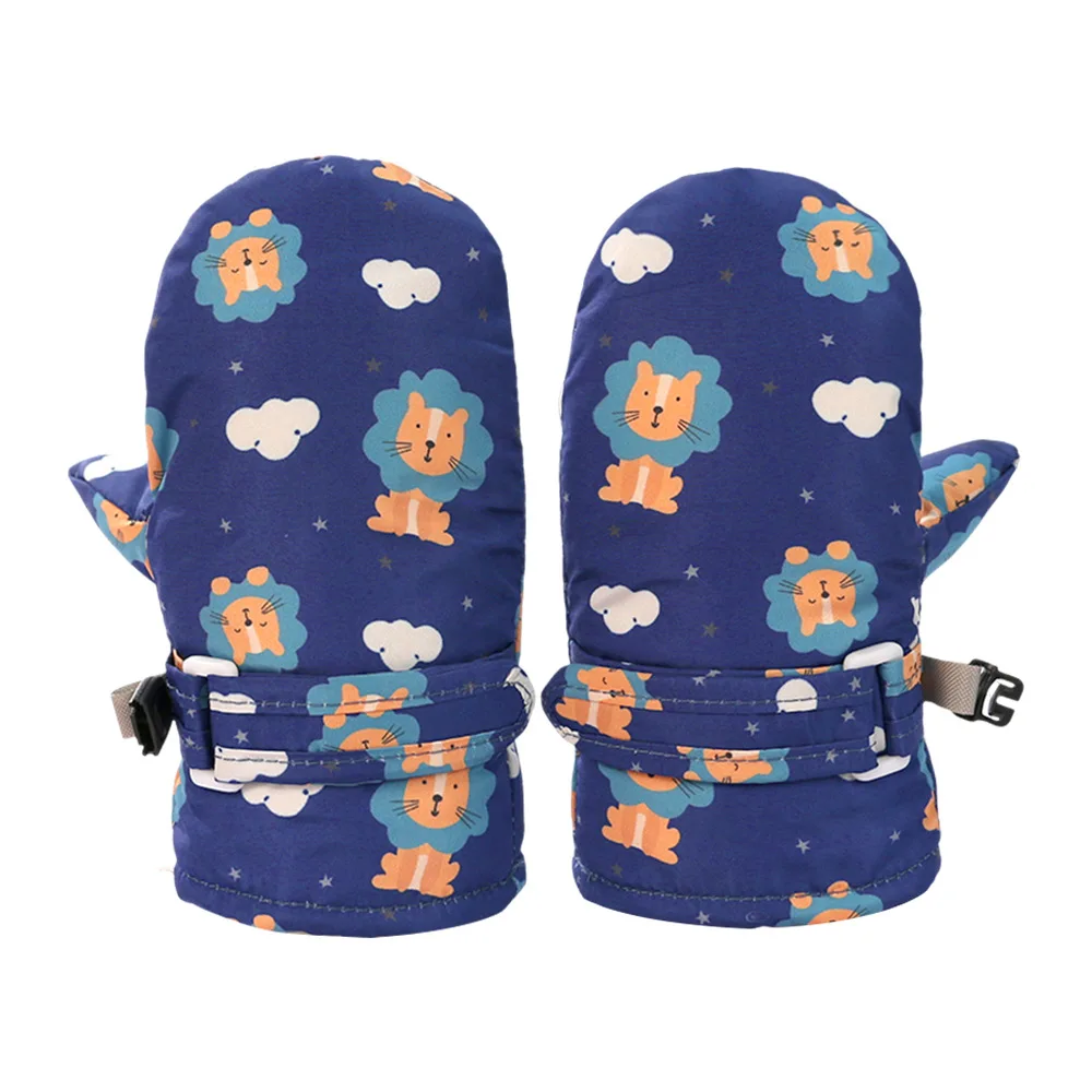Cartoon Children's Winter Mittens Skiing Thicken Warm Kids Gloves for Girls Boys Accessories Baby Winter Gloves 2-10Y