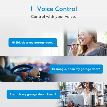 Meross HomeKit Smart WiFi Garage Door Opener WiFi Sensors Controller Remote Control Support Alexa Google Assistant SmartThings 4