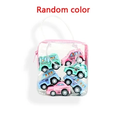 6-Piece Mini Inertial Pull-Back Construction Toy Car Set (Multicolor)