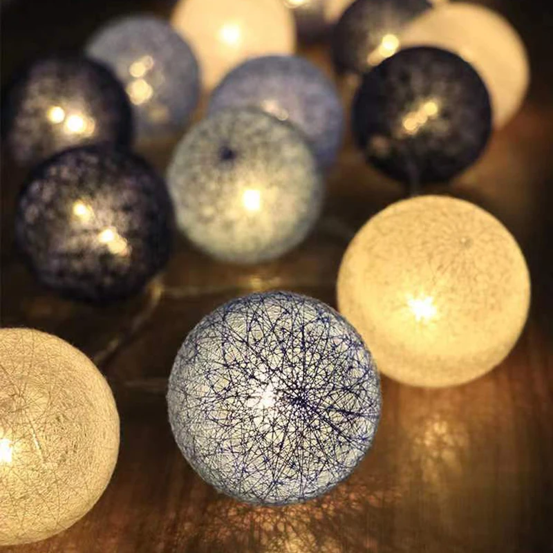 Рисунок 6 - Гирлянда из 20 искусственных ротанговых шаров