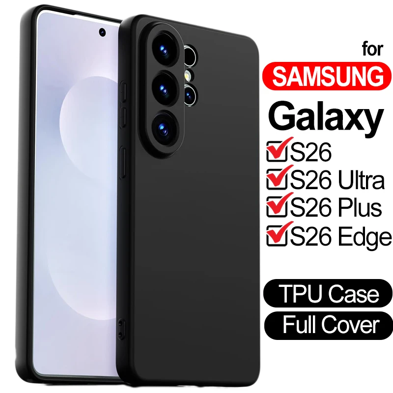 Custodia protettiva per tutto il corpo per Galaxy S26Plus S26Edge S26U Custodia antiurto in TPU per Samsung Galaxy S26 Ultra Plus Edge