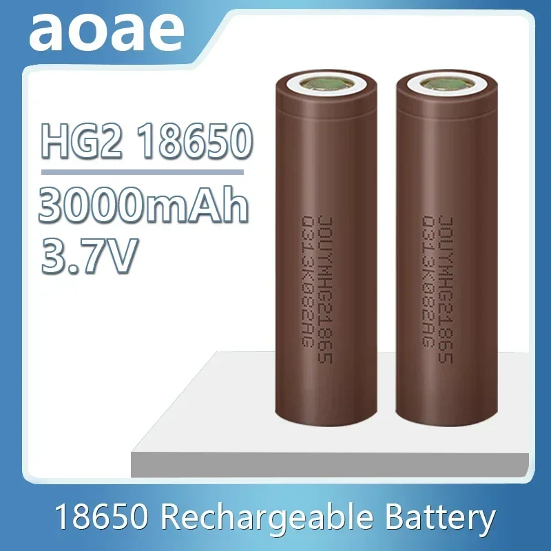 

High capacity 3000mAh 3.7V HG2 18650 battery lithium battery Suitable for battery packs, flashlight tool batteries+free shipping