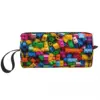 Lego Texture Makeup Bag Cosmetic Organizer Storage Dopp Kit Toiletry Cosmetic Bag for Women Beauty Travel Pencil Case 1