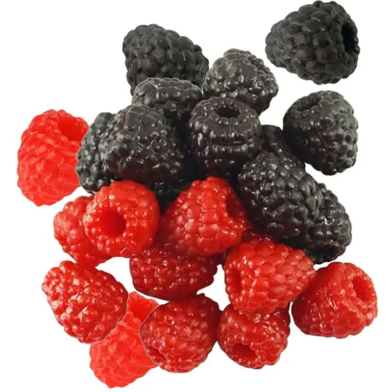 10pcs Simulation Raspberry Artificial Fruit Fake Home Display Decoration Early Education Photography Props Decoration artificial fruits and vegetables